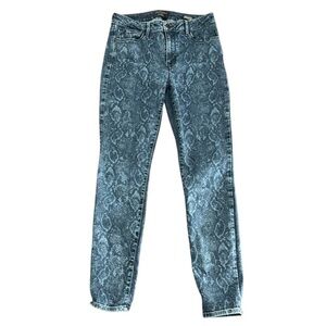 SANCTUARY DENIM JEANS SOCIAL SKINNY PAISLEY ANIMAL PRINT STANDARD RISE SIZE 27